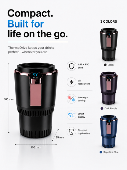 ThermoDrive™ 2-in-1 Heating & Cooling Cup Holder