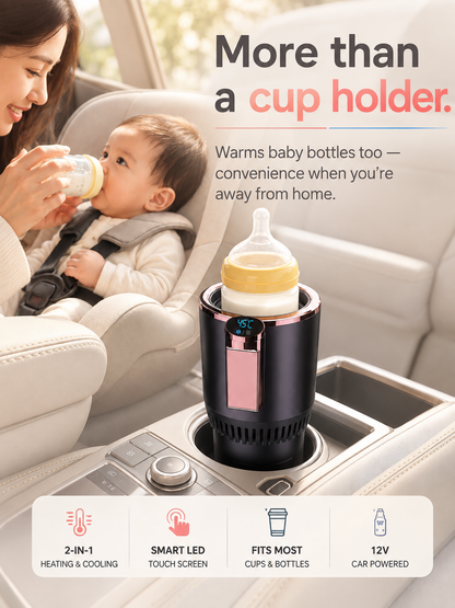 ThermoDrive™ 2-in-1 Heating & Cooling Cup Holder