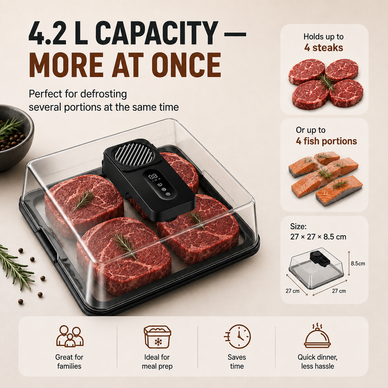 QuickThaw™ Defrosting Plate