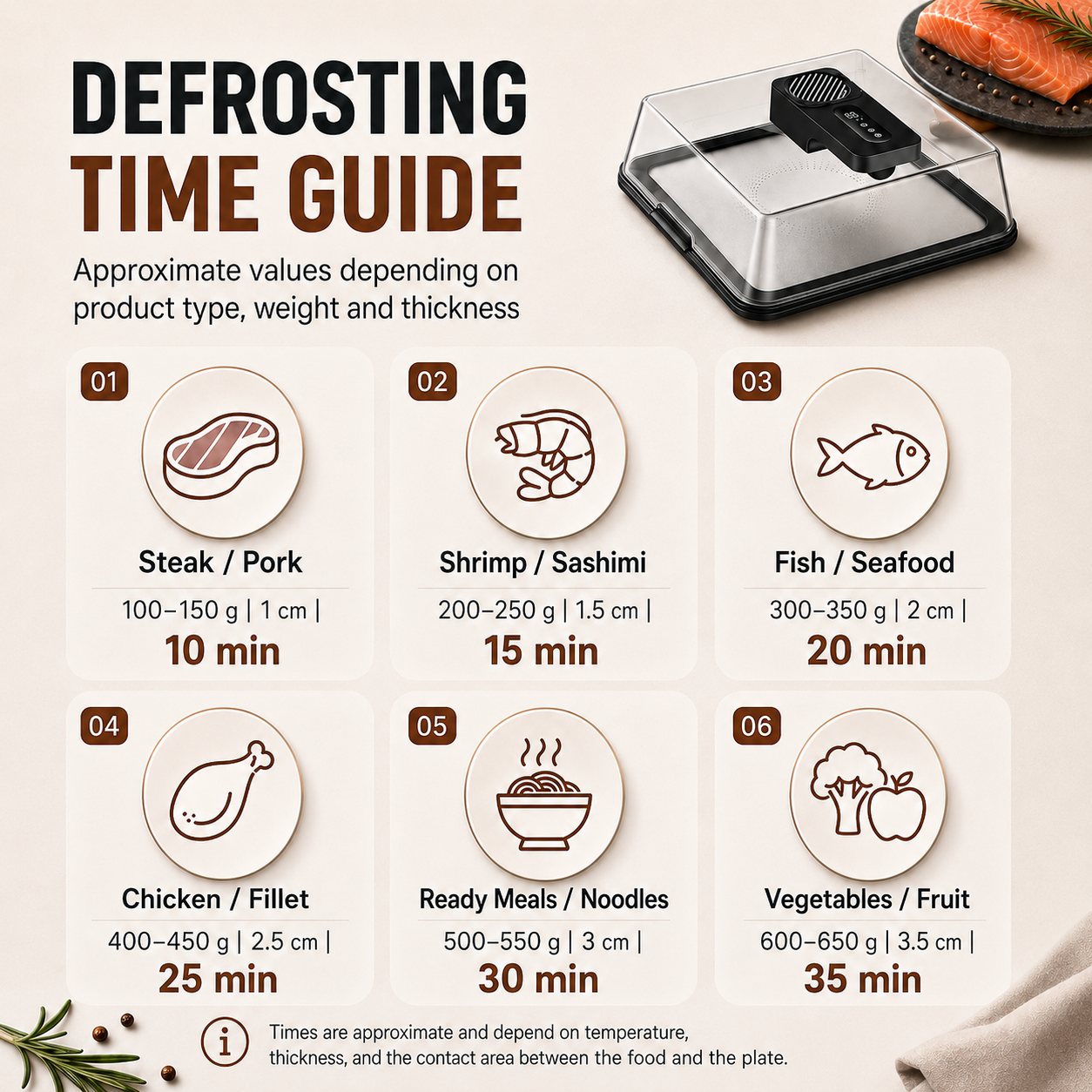 QuickThaw™ Defrosting Plate